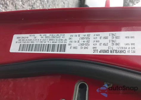 2013 Dodge Journey American Value Pkg z USA, uszkodzony, nr VIN 3C4PDCAB2DT723393